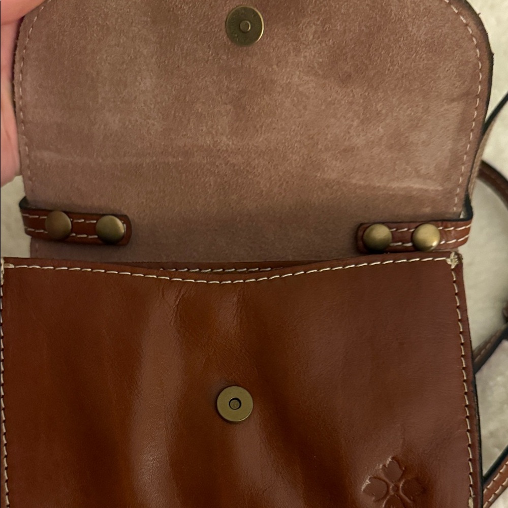 Patricia Nash, Brown Leather Torri Crossbody Bag - Picture 3 of 7